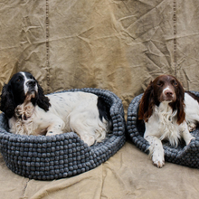 Indlæs billede til gallerivisning Hundeseng i uld - large